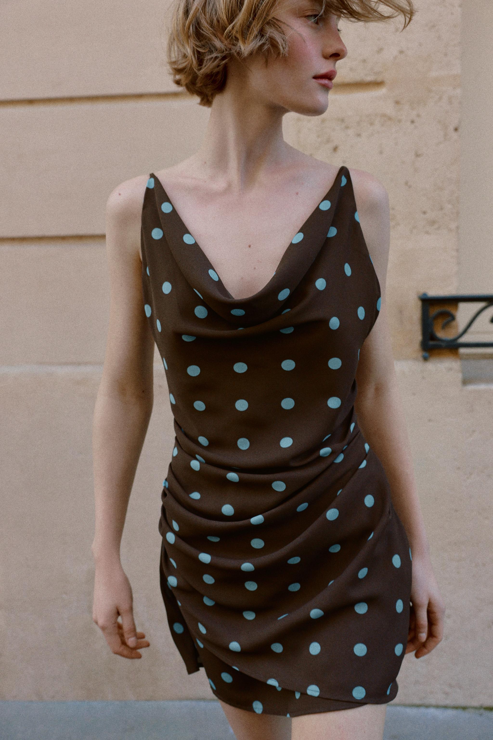 ROBE MINI À POIS